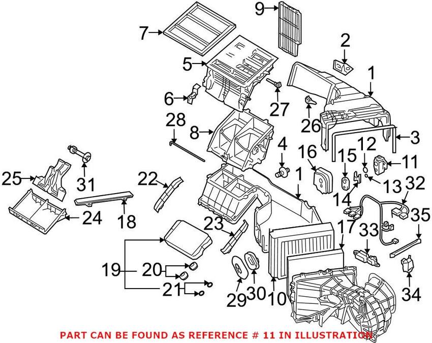 Audi VW A/C Expansion Valve 7L0820679D